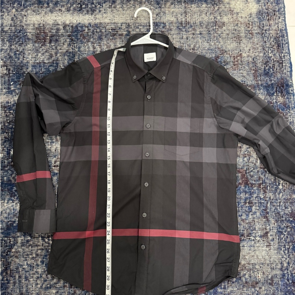 Burberry Black and Red Checkered Shirt